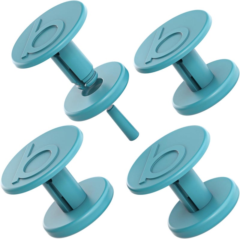 Replacement Buttons for Bogg Bag Handle Strap – Hard Plastic 3D “b” Rivets Match New Bogg Bag Style – Turquoise & Caicos Color Fits Original, Baby, and Bitty Totes – Durable Replacement Accessories